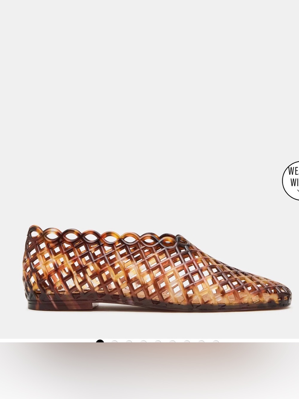 Steve Madden Tortoiseshell Flat Slip-On Jellies - Brown